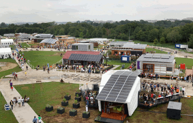 Green homes at Washington's Solar Decathlon