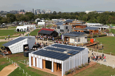 Green houses at the Solar Decathlon